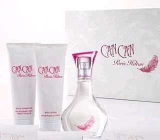 Can Can by Paris Hilton, 3 piece gift set for women with 3.4 oz NIB 