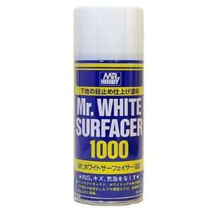    Mr. White Surfacer 1000 Spray 170ml. Gundam Hobby Toys & Games