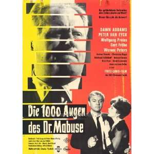  The Thousand Eyes of Dr. Mabuse (1960) 27 x 40 Movie 