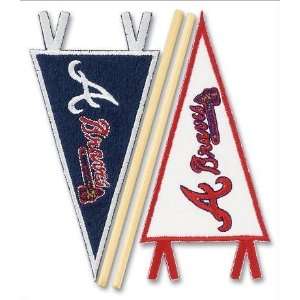  MLB Atlanta Braves Baseball Embroidered Pennant Stickers 