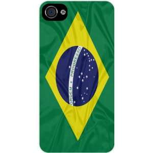  Rikki KnightTM Brazil Flag White Hard Case Cover for Apple 