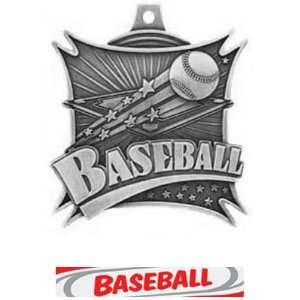 Awards Xtreme Custom Baseball Medals M 701 SILVER MEDAL/DELUXE Custom 