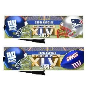   Super Bowl XLVI and Giants Bookmarks (Set of 2) 2012