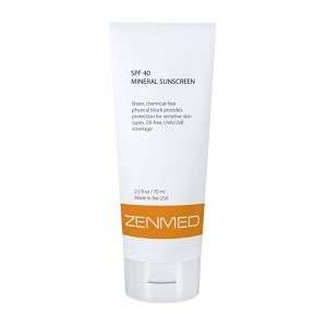  Zenmed Rosacea Treatment   SPF 40 Mineral Sunscreen 