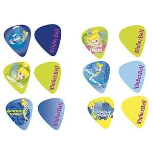   is a new package of 6 Disney TINKER BELL guitar picks by Washburn