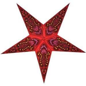  Peacock Paper Star Light (Red)
