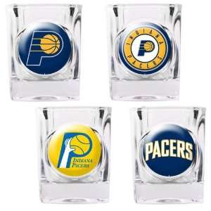  Indiana Pacers 4pc Square Shot Glass Set
