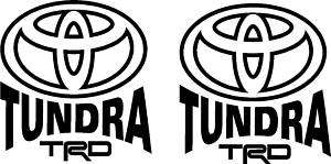 2X Toyota Tundra Tacoma TRD 4X4 Truck Decal Sticker  