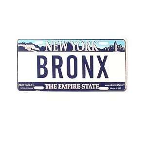  BRONX Vanity License Plate Automotive