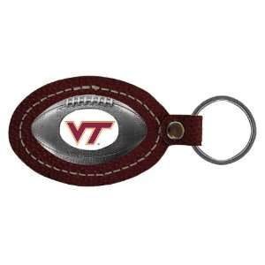  Virginia Tech Leather Football Key Tag