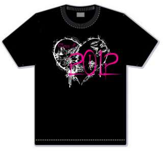 Class of 2012 T Shirt, Senior 2012, Grunge Heart, New  