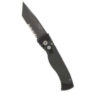  Protech TR 1.4 Push Button Open Serrated Tanto Tactical 
