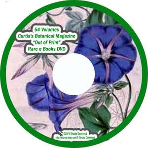 54 Volumes Curtiss Botanical Magazine “Out of Print” Rare e Books 