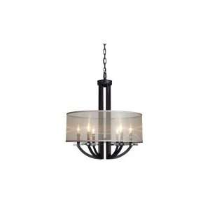   Stowe 6 Light Ceiling Pendant in Oiled Rubbed Bronze