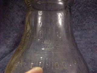 Vintage Motor Oil Glass Bottle Master Mfg Spout Cap No 80 Dover 