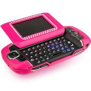  T Mobile Sidekick III 3 Hot Pink Rubber Diamond Case with 