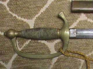   US M1840 NCO/ Musician sword Emerson & Silver maker .1863 dated