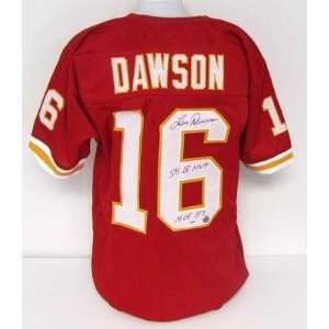  Len Dawson Jersey   SB IV MVP HOF 87 PSA   Autographed NFL Jerseys 