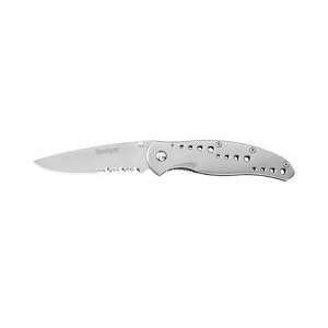   Vapor II Folding Knife, Stainless Steel Handle, Pocket Clip, Warranty