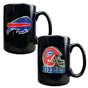  Buffalo Bills NFL 2pc Coffee Mug Set Helmet/Primary Logo 