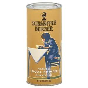 Scharffen Berger, Cocoa Powder Sweeten, 8 Ounce (12 Pack)  
