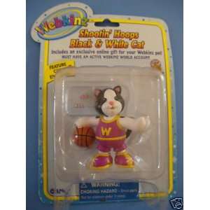  Webkinz Shootin Hoops Black & White Cat (With Feature Code 