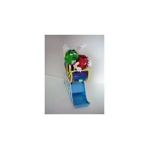  Collectible M & M Candy Dispenser    Roller Coaster    Red 