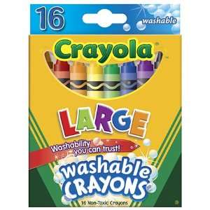  Crayola Washable Crayons 16Ct Large Toys & Games