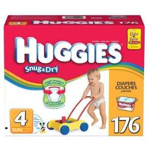  Huggies Snug & Dry Diapers, Size 4, 176 Count Health 