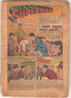 Superman Comic Book #151, DC Comics 1962 Coverless  