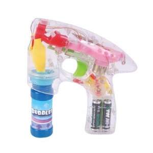 Led Bubble Blower Gun w Bright Flashing LED Lights gift  