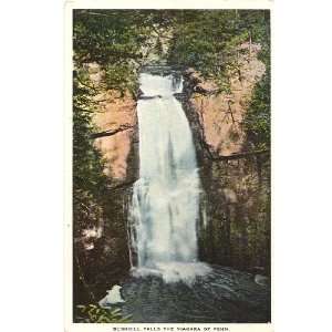   1920s Vintage Postcard Bushkill Falls   Pennsylvania 