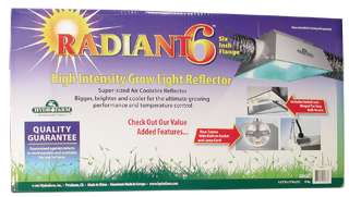 NEW HYDROFARM RD6AC Radiant 6 Air Cool Reflector Unit  