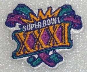 Super Bowl XXXI 31 PATCH Green Bay Packers & Patriots  