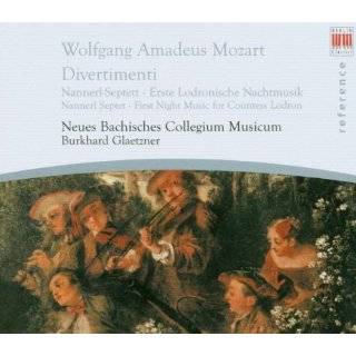 Mozart Divertimenti by Wolfgang Amadeus Mozart, Burkhard Glaetzner 
