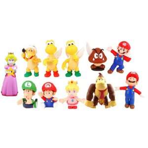    Super Mario Bros Pvc Figure Collectors Set Of 11 Toys & Games