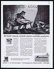 1947 American Wheelabrator Metal Cleaning Knights Armor Brouwer Art Ad