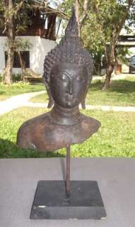 Old Thai Buddha Sukhothai Bronze  