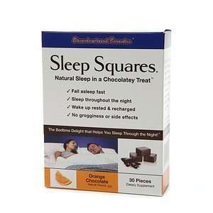  Sleep Squares Natural Sleep in a Chocolatey Treat, Orange 