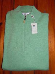 Peter Millar made by Titleist Cashmere Large L Sweater 1/4 Zip NWT 