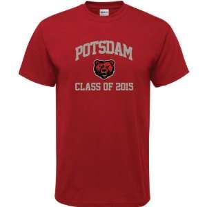  SUNY Potsdam Bears Cardinal Red Class of 2015 Arch T Shirt 