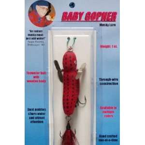  The Baby Gopher Muskie Lure   Musky Bait   Red Sports 