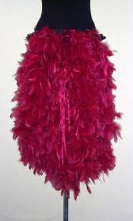 CHriSTmAs Burlesque TuTu Skirt Bustle Belt Feather14/18  