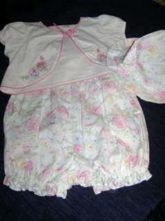 First Impressions Girls Embroidered Bubble Outfit 6 9M  