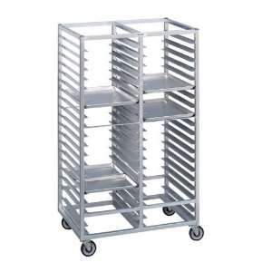   30 Tray Aluminum Double Section Cafeteria Tray Rack
