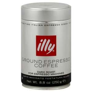  Illycaffe, Coffee Grnd Scuro Dark Rst Fin, 8.8 OZ (Pack of 