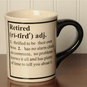   Retired Definition Occupational Mugs 