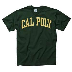 Cal Poly Pomona Broncos Green Arch T Shirt