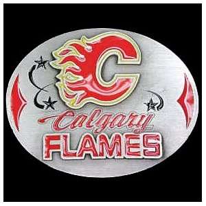  Calgary Flames Enameled Belt Buckle   NHL Hockey Fan Shop 