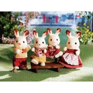  CALICO CRITTERS THE HOPSCOTCH RABBIT FAMILY of four NEW 